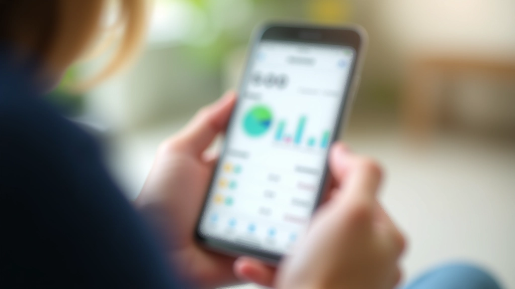Écran de l'application Bankin montrant un tableau de bord avec graphiques de dépenses et catégories de budget